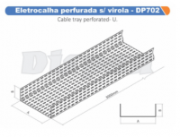 Eletrocalha Perf 100X50Mm Ge Ch24 S/Virola Dispan Dp702 11905