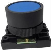 Botao Frontal Puls Fac MFR-15481 Botao Frontal Puls Fac 22Mm Az S/Contato Leve Steck Slprn4 MFR-15481