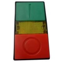 Botao Frontal Duplo Nao MFR-14704 Botao Frontal Duplo Nao Fac C/Ilum 22Mm Vd/Vm S/Contato Leve I/O Steck Slpdl MFR-14704